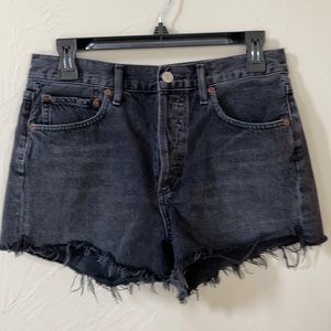 Agolde Parker vintage cut off shorts.